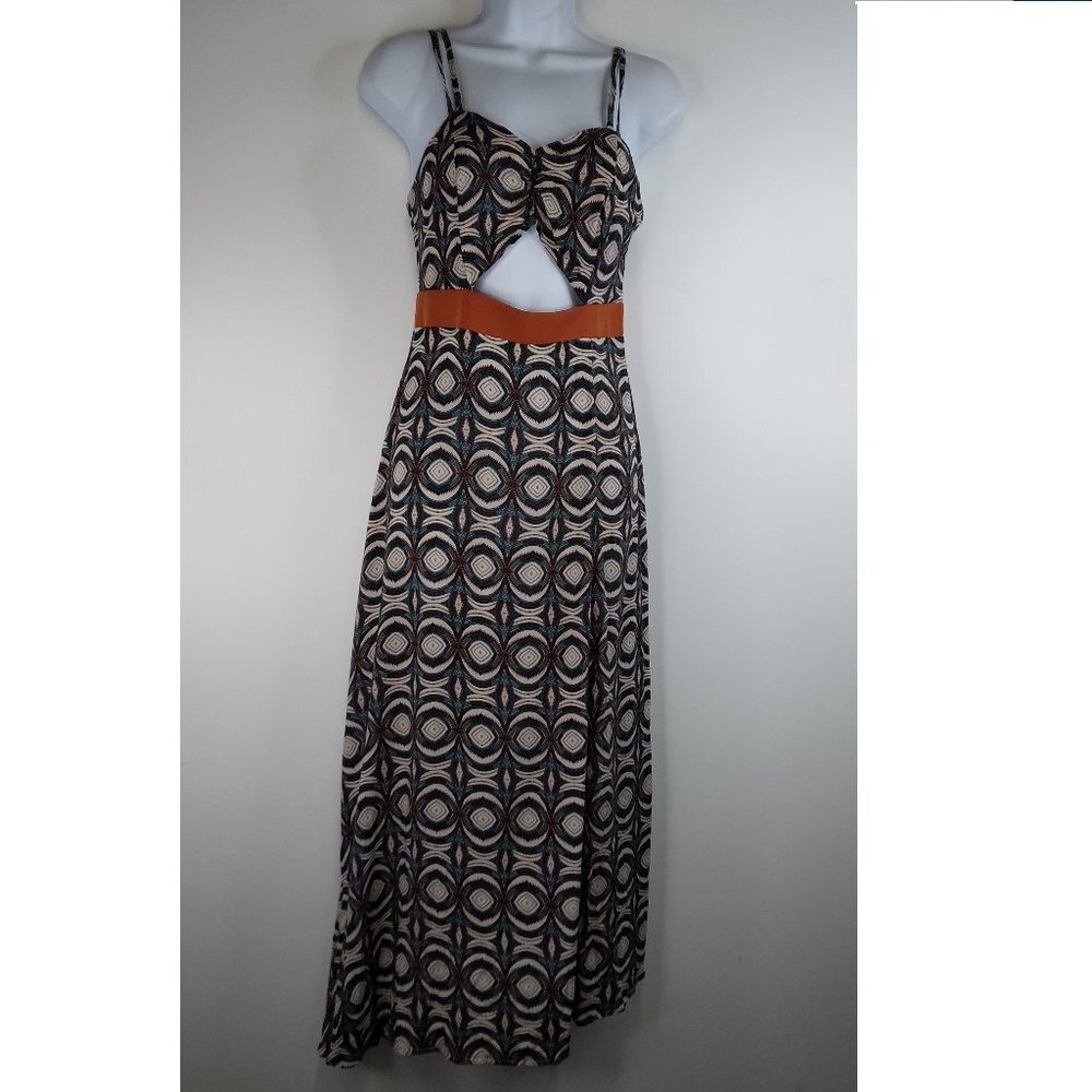 Nwt Nasty Gal Cut Out Printed Maxi Dress Size 2